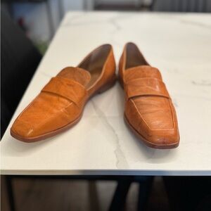 Frye Tan Leather Loafers